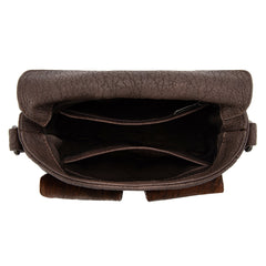 TR203-8360  Trinity Ranch Genuine Hair-On Cowhide Tooled Collection Crossbody