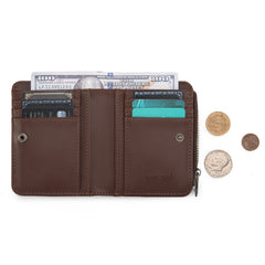 TR203-W2003 Trinity Ranch Hair-On Cowhide Tooled Collection Wallet