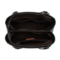 TR203G-8600  Trinity Ranch Genuine Hair-On Cowhide Tooled Collection Concealed Carry Tote