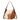 TR208-8360BR Trinity Ranch Cowhide ＆ Tooled Leather Hobo Crossbody Bag - Brown