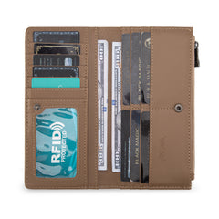 TR203-W2002 Trinity Ranch Hair-On Cowhide Tooled Collection Wallet