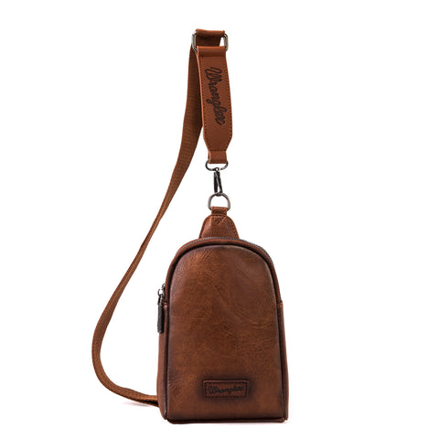 WG87-210A Wrangler Sling Bag/Crossbody/Chest Bag  - Dark Brown