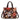 WG-HB-438-8120-CF  Wrangler Floral Print Braided Tote Bag - Coffee