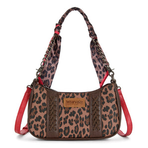 WG-HB-667-818-LP-CF Wrangler Leopard Print Crossbody Bag - Leopard-Coffee