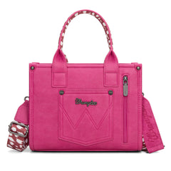 SP-WG102-8120SDEER-PK  Wrangler Deer Print Concealed Carry Tote/Crossbody - Pink