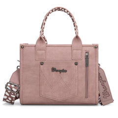 SP-WG102-8120SDEER-PP  Wrangler Deer Print Concealed Carry Tote/Crossbody -Purple