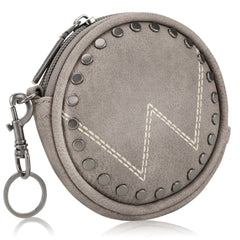 WG116-001  Wrangler Circular Coin Pouch "W" Logo  Bag Charm - Khaki