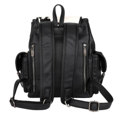 WG12-9110  Wrangler Hair-on Cowhide Backpack - Black