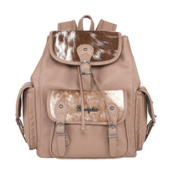 WG12-9110 Wrangler Hair-on Cowhide Backpack - Khaki