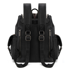 WG12-9110  Wrangler Hair-on Cowhide Backpack - Black
