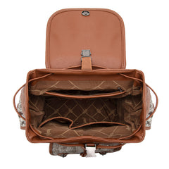 WG12-9110  Wrangler Hair-on Cowhide Backpack - Brown
