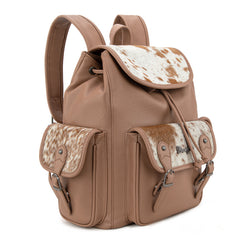 WG12-9110 Wrangler Hair-on Cowhide Backpack - Khaki