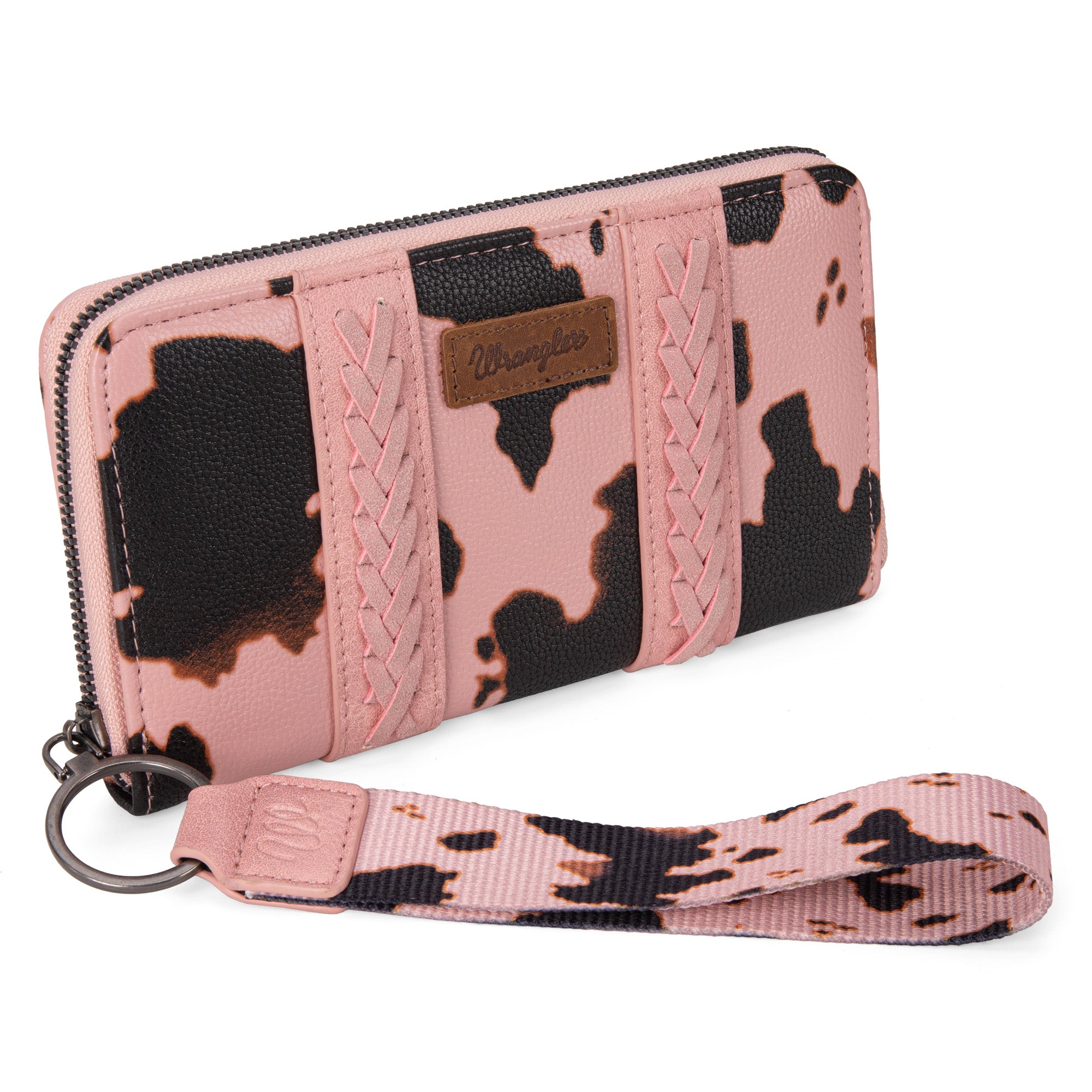 Cow print pocketbook best sale