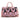 WG133-5110 Wrangler Cow Print Collection Weekender Bag -Pink