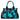 WG133-8120S  Wrangler Cow Print Concealed Carry Tote/Crossbody - Turquoise