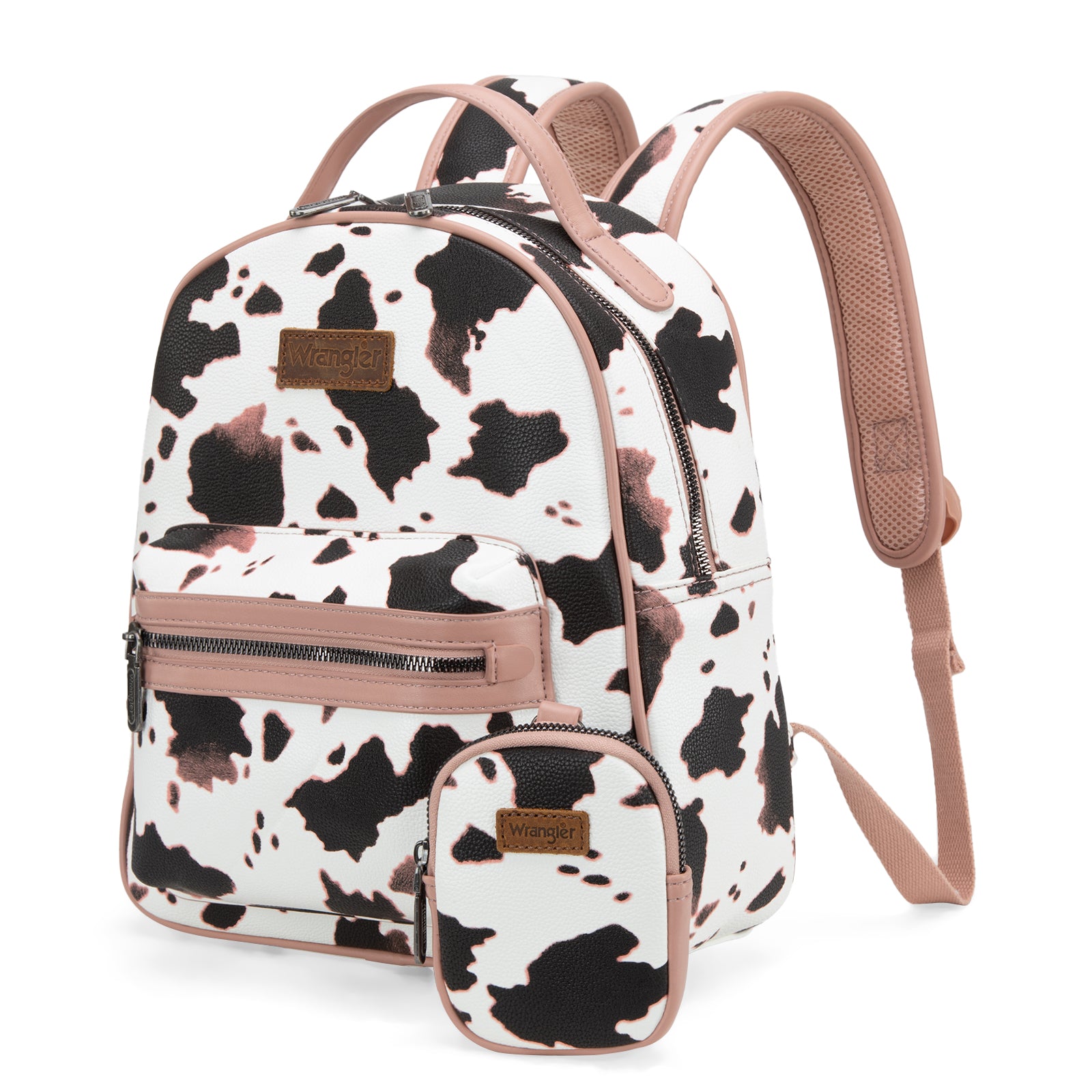 Cow Backback WG133-8603 Wrangler Cow Print Backpack With Coin Pouch - Pink – MONTANA ...