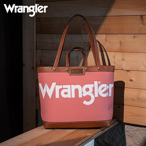 WG142-2002 Wrangler Canvas Top Handle Tote/Shoulder Bag - Pink
