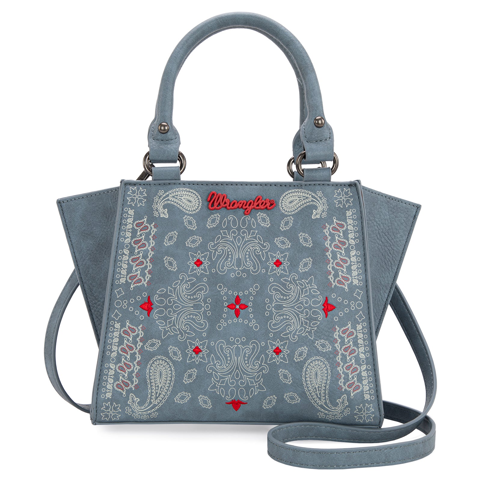WG134-8012 Wrangler Paisley Mini Satchel/Crossbody Jean