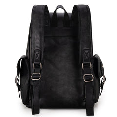 WG143-9110  Wrangler 100%  Genuine Leather Backpack - Black