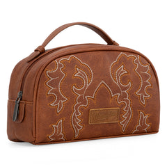 WG145 -190 Wrangler  Embroidered  Multi Purpose/Travel Pouch - Brown (Online Exclusive)