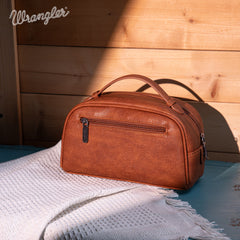 WG145 -190 Wrangler  Embroidered  Multi Purpose/Travel Pouch - Brown (Online Exclusive)