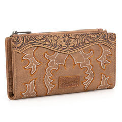 WG145-212 Wrangler Embroidered Bi-Fold Wallet - Khaki