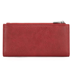 WG145-212 Wrangler Embroidered Bi-Fold Wallet - Red