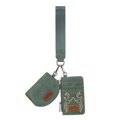 WG145-W007  Wrangler Embroidered Bi-Fold Wallet - Green