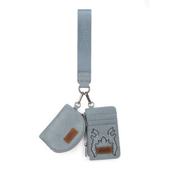 WG145-W007  Wrangler Embroidered Bi-Fold Wallet - Jean
