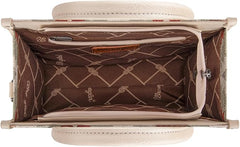 WG166G-81203S  Wrangler Southwestern Pattern Dual Sided Print-Tote/Crossbody -Beige