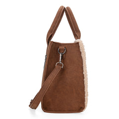 WG166G-8120 Wrangler Southwestern Print Canvas Tote/Crossbody - Brown