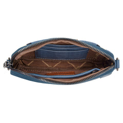 WG174-1833   Wrangler Southwestern Knitted Mini Crossbody/Wallet - Jean