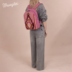 WG174-91152   Wrangler Southwestern  Knitted Backpack - Hot Pink