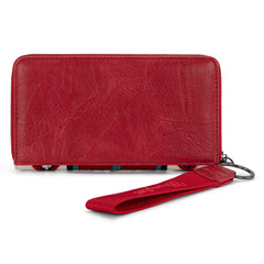 WG174-W0062   Wrangler Southwestern Knitted Wallet/Wristlet - Burgundy