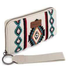 WG174-W0062   Wrangler Southwestern Knitted Wallet/Wristlet - Beige