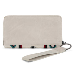 WG174-W0062   Wrangler Southwestern Knitted Wallet/Wristlet - Beige