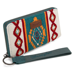 WG174-W0062   Wrangler Southwestern Knitted Wallet/Wristlet - Navy
