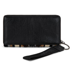 WG174-W006   Wrangler Southwestern Knitted Wallet/Wristlet - Black