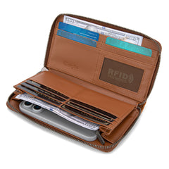 WG174-W006   Wrangler Southwestern Knitted Wallet/Wristlet - Brown