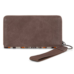 WG174-W006   Wrangler Southwestern Knitted Wallet/Wristlet - Coffee