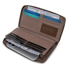 WG174-W006   Wrangler Southwestern Knitted Wallet/Wristlet - Coffee