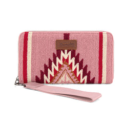 WG174-W006   Wrangler Southwestern Knitted Wallet/Wristlet - Hot Pink