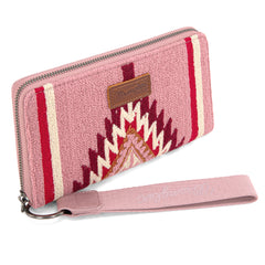 WG174-W006   Wrangler Southwestern Knitted Wallet/Wristlet - Hot Pink