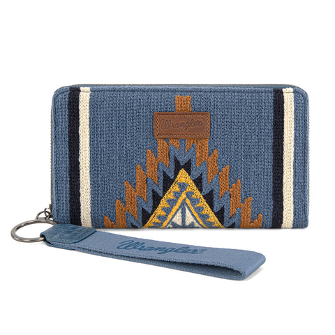WG174-W006   Wrangler Southwestern Knitted Wallet/Wristlet - Jean