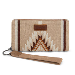 WG174-W006   Wrangler Southwestern Knitted Wallet/Wristlet - Khaki
