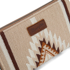 WG174-W006   Wrangler Southwestern Knitted Wallet/Wristlet - Khaki