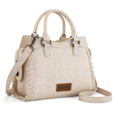 WG183-8300  Wrangler Carry-All Whipstitch Tote/Crossbody -Tan