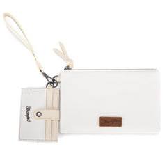 WG184-W049  Wrangler Dual Pouch/Wristlet Credit Cardholder Wallet -Beige