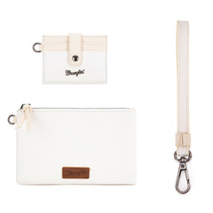 WG184-W049  Wrangler Dual Pouch/Wristlet Credit Cardholder Wallet -Beige