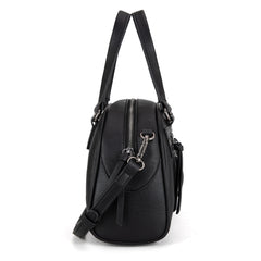 WG185-5112 Wrangler Whipstitch  Collection Satchel/Crossbody Bag -Black